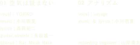 空気は読まない / アナリズム